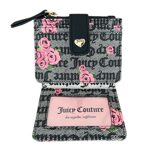 Juicy Couture Handbags - Juicy Couture Monogram Rose Small Bifold Wallet